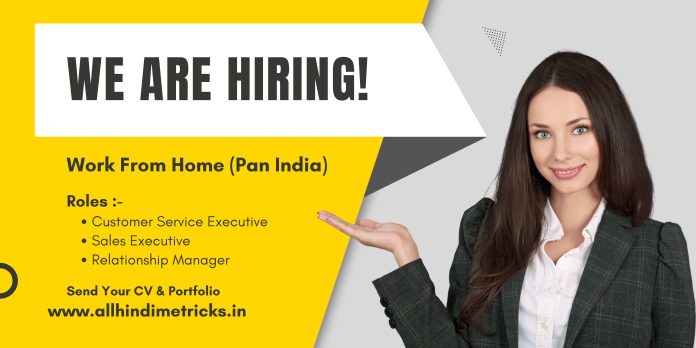 Hiring Work From Home PAN India |