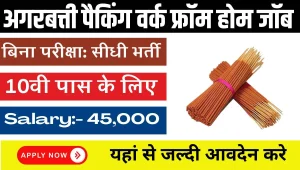 Agarbatti Packing Work From Home 2024