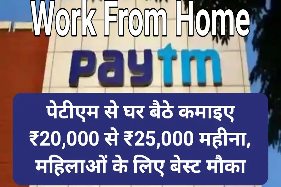 Paytm Work From Home Job