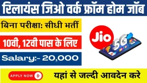 Reliance Jio Work From Home Job