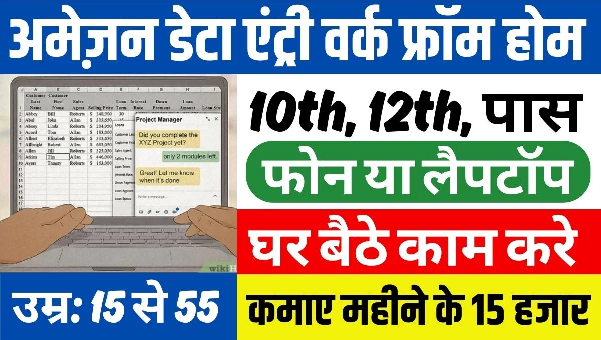 Amazon Data Entry Work From Home Job